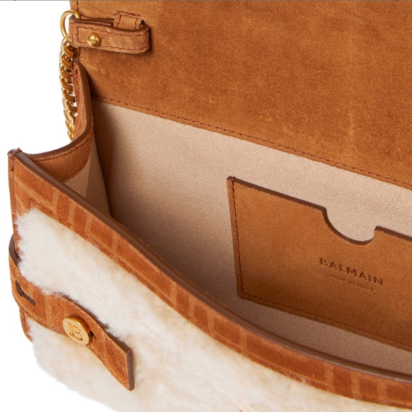 BRAND NEW SHEARLING BALMAIN PURSE - Picture 3 of 5